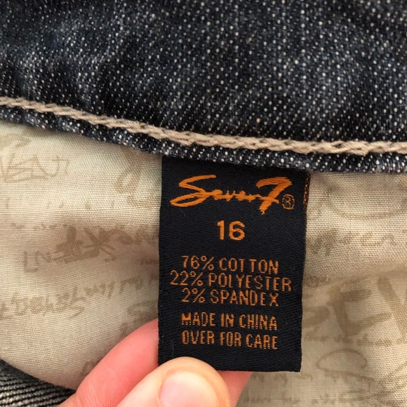 16 Seven 7 jeans in indigo wash - Picture 10 of 11